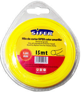 SIFER HILO DESBROZADORA AMARILLO REDONDO 2.40 MMx 15 MT=48222002
