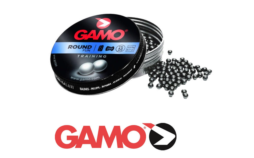 PLOMILLOS BOLA ENTRENAMIENTO GAMO CAL =5,5x250 UNDC/METAL