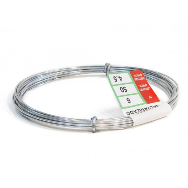 ALAMBRE GALV.ROLLOS 1 KG. Nº 14 = 2,20 MM EL ROLLO