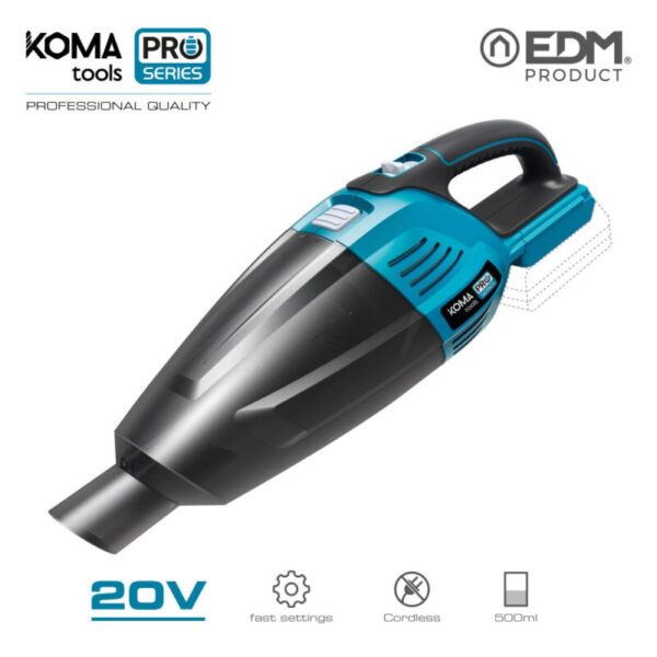 ASPIRADORA 20V (SIN BATERIA Y CARGADOR)  KOMA TOOLS PRO SERIES BATTERY EDM