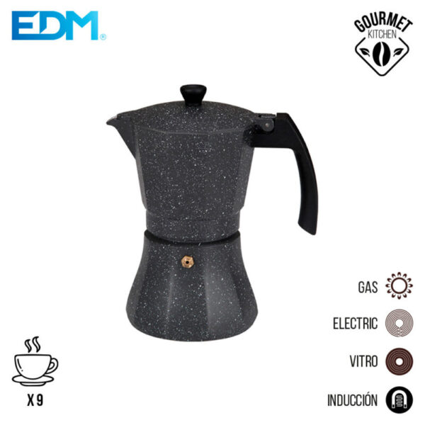 CAFETERA DE ALUMINIO - 9 TAZAS INDUCCION - EDM