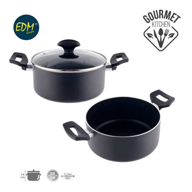 *ULT.UNIDADES* CACEROLA ANTIADHERENTE - "BASIC LINE" - WHITFORD TECNOLOGY - Ø28CM - EDM