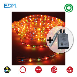 KIT TUBO FLEXILUX 13MM MULTIFUNCION MULTICOLOR 9M+2M CABLE (INTERIOR-EXTERIOR) EDM