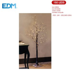 ARBOL NAVIDAD 120CM 150 LED CALIDO 220-240V