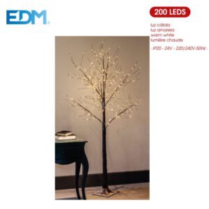 ARBOL NAVIDAD 160CM 200 LED CALIDO 220-240V