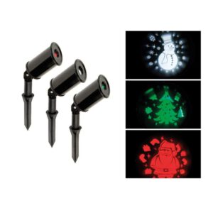 SET 3 PROYECTORES LED EXTERIOR (SANTA
