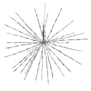 FIGURA LED CON PUNTAS EFECTO CASCADA 45CM 80 LED BLANCO FRIO IP44