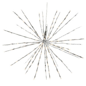 FIGURA LED CON PUNTAS EFECTO CASCADA 70CM 180 LED LUZ CALIDA IP44