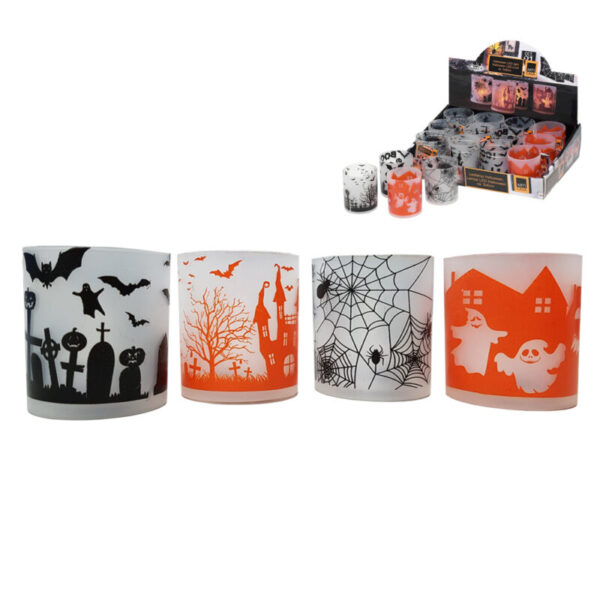 PORTAVELAS DE PLASTICO HALLOWEEN  EURO/U