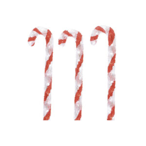 SET DE 3 FIGURA LED CARAMELO 13X14X61CM