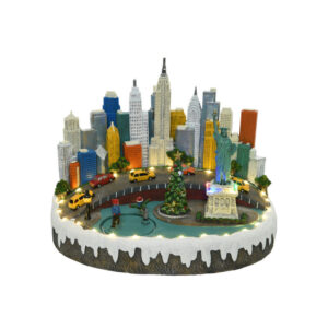 ESCENA NAVIDEÑA NUEVA YORK CON LUZ