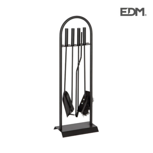 KIT DE CHIMENEA NEGRO 4 PIEZAS - EDM